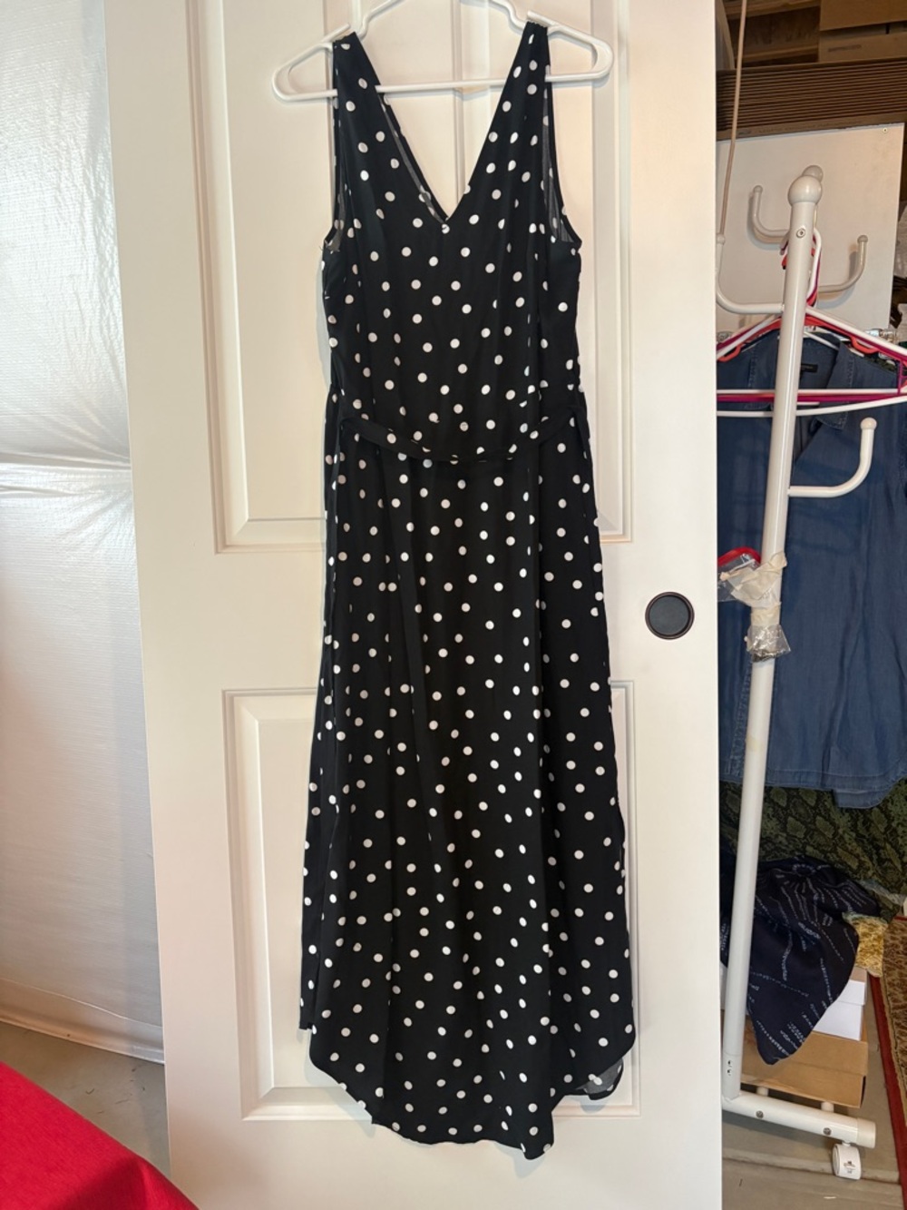 a new day black and white polka dot dress